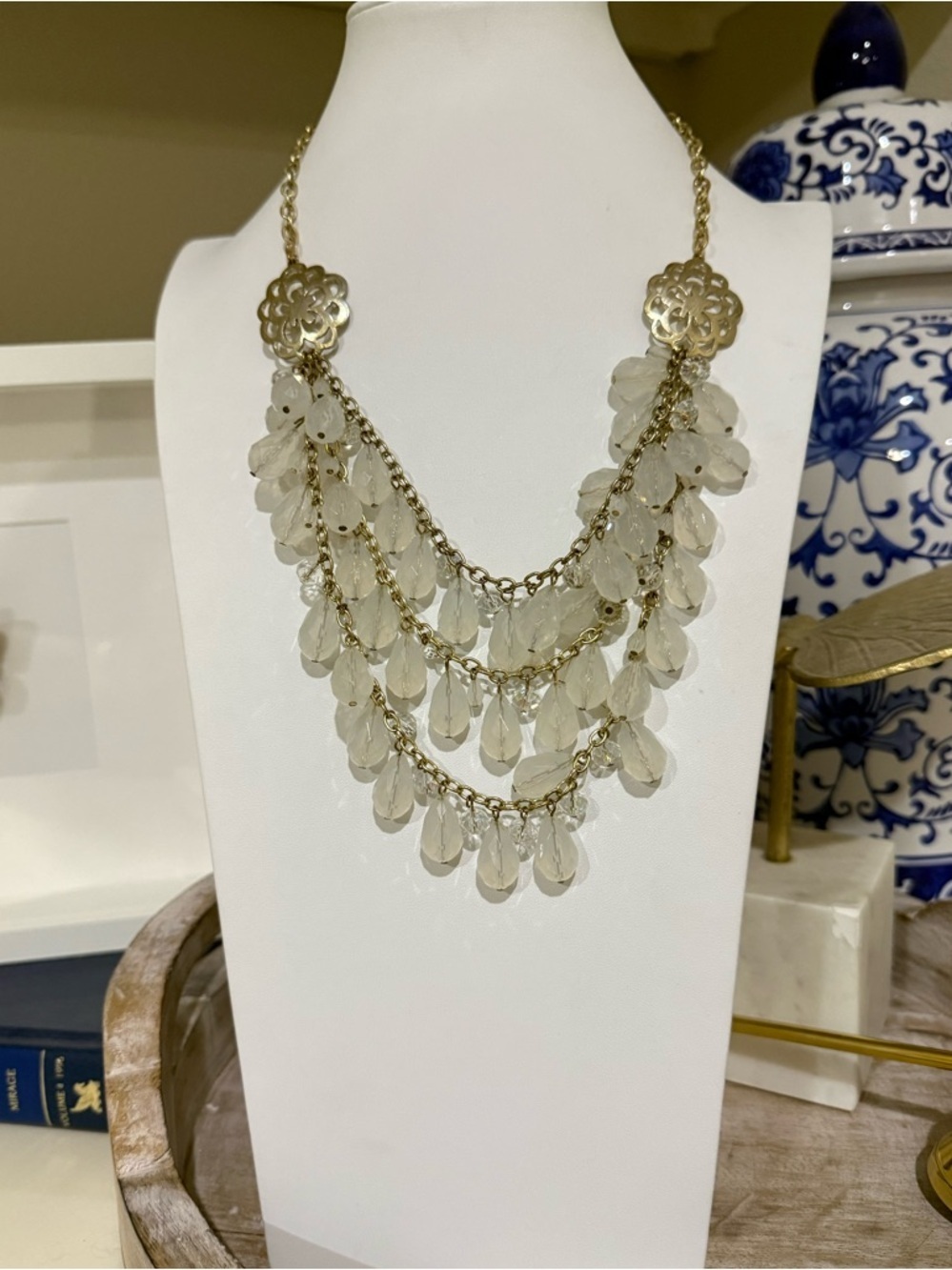 Statement Mutli-Layered Droplet Necklace